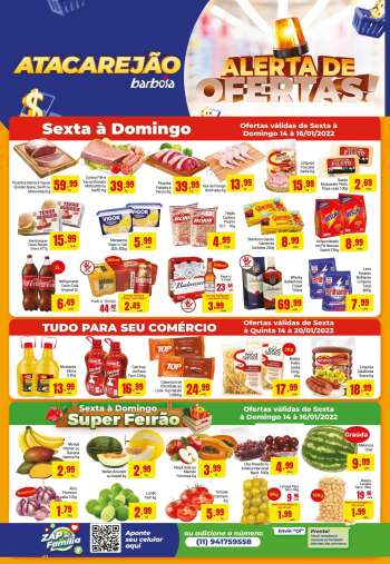 Folheto Barbosa Supermercados - 14/01/2022 - 20/01/2022.