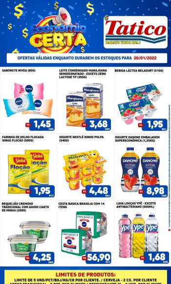 Folheto Supermercados Tatico - 20/01/2022 - 20/01/2022.