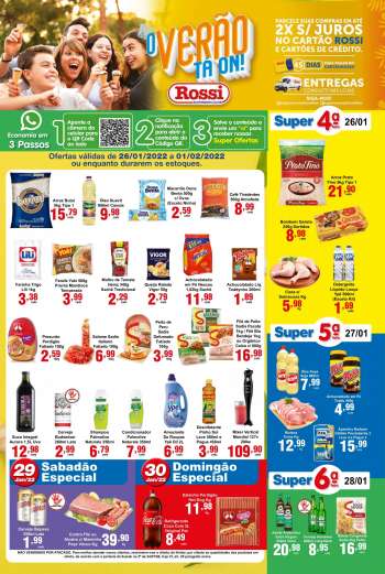 Folheto Rossi Supermercados - 26/01/2022 - 01/02/2022.