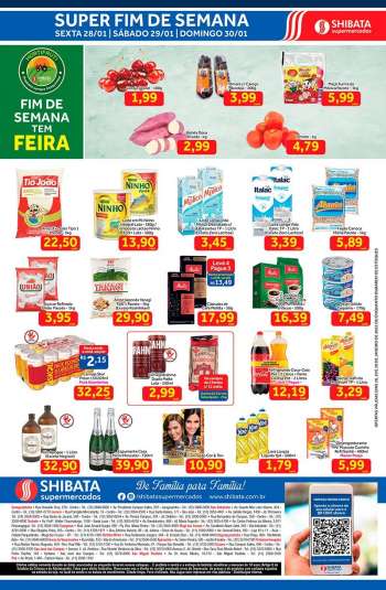 Folheto Shibata Supermercados - 28/01/2022 - 30/01/2022.