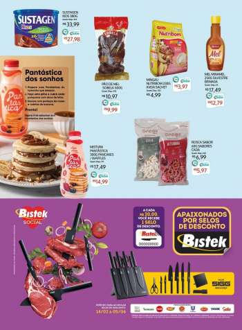 Folheto Bistek Supermercados - 27/04/2022 - 31/05/2022.