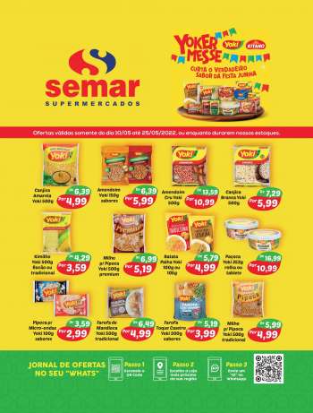 Folheto Semar Supermercados - 10/05/2022 - 25/05/2022.