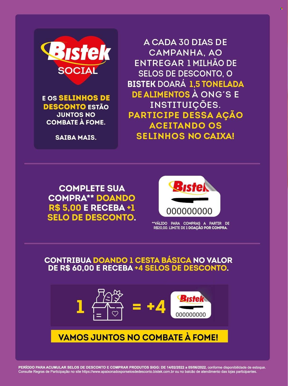 Encarte Bistek Supermercados  - 11.05.2022 - 24.05.2022. Página 4.