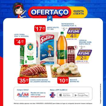 Folheto Ayumi Supermercados - 19/05/2022 - 20/05/2022.