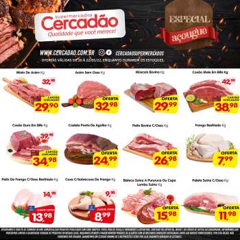 Folheto Cercadão Supermercados - 20/05/2022 - 22/05/2022.