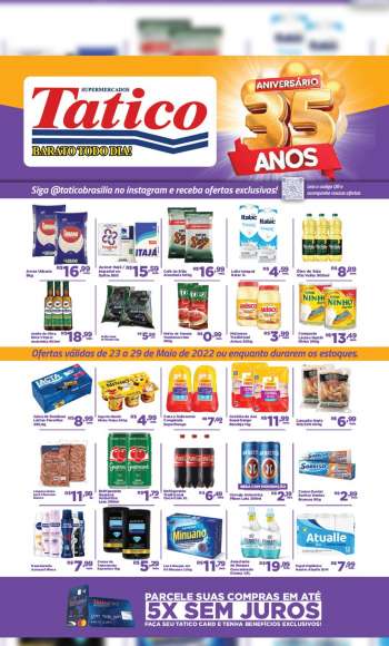 Folheto Supermercados Tatico - 23/05/2022 - 29/05/2022.
