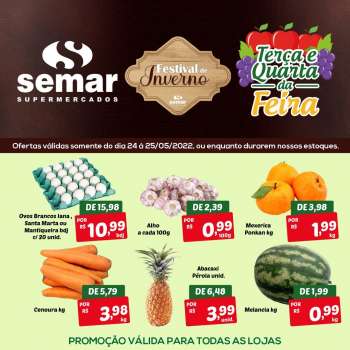 Folheto Semar Supermercados - 24/05/2022 - 25/05/2022.