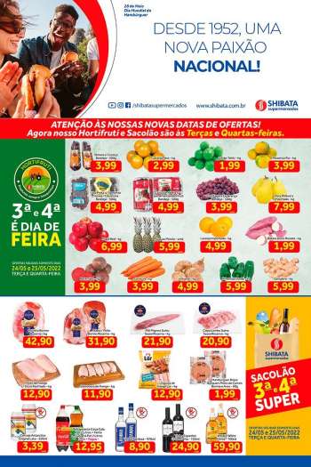 Folheto Shibata Supermercados - 24/05/2022 - 30/05/2022.