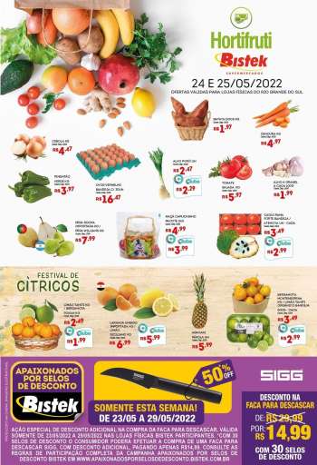 Folheto Bistek Supermercados - 24/05/2022 - 25/05/2022.