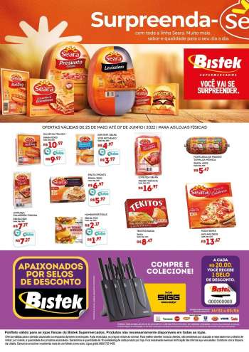 Folheto Bistek Supermercados - 25/05/2022 - 07/06/2022.