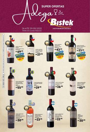 Folheto Bistek Supermercados - 25/05/2022 - 29/05/2022.