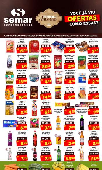 Folheto Semar Supermercados - 28/05/2022 - 29/05/2022.