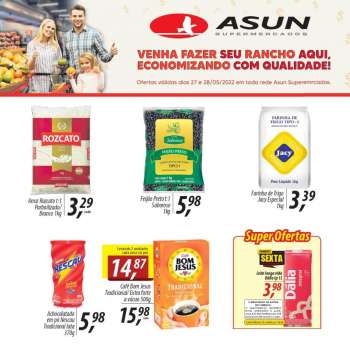 Folheto Asun Supermercados - 27/05/2022 - 28/05/2022.