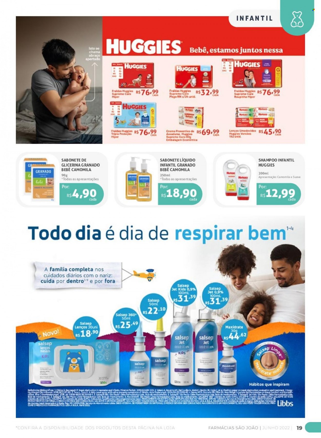Encarte Farmácias São João  - 01.06.2022 - 30.06.2022. Página 19.
