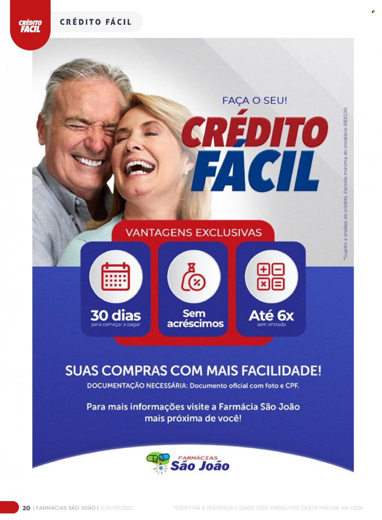 Encarte Farmácias São João  - 01.06.2022 - 30.06.2022. Página 20.