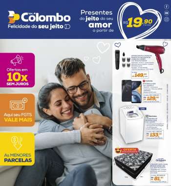 Folheto Lojas Colombo - 01/06/2022 - 30/06/2022.