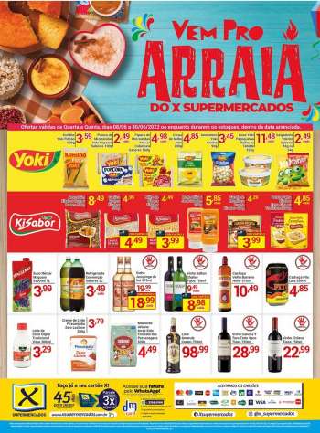 Folheto X Supermercados - 08/06/2022 - 30/06/2022.