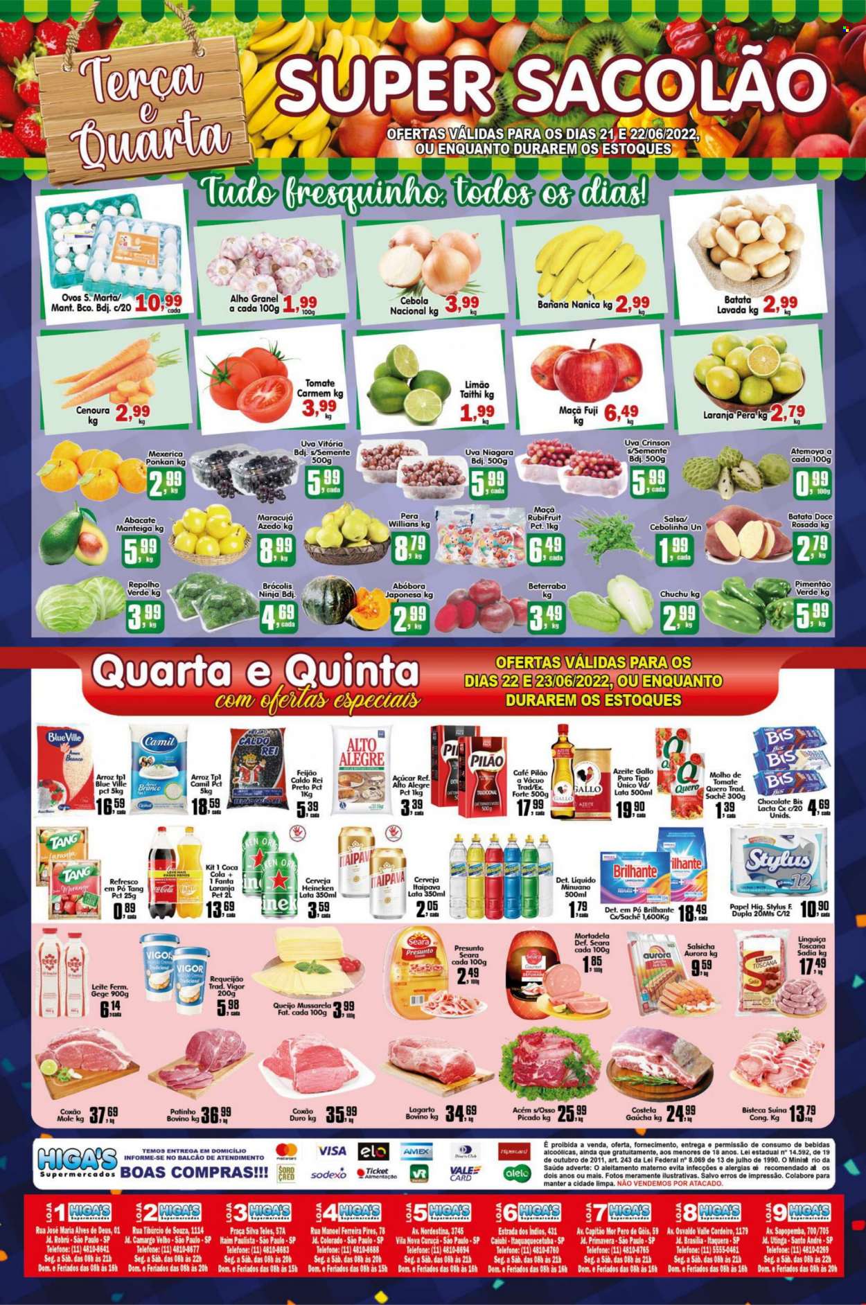 Encarte Supermercado Higas  - 18.06.2022 - 24.06.2022. Página 2.