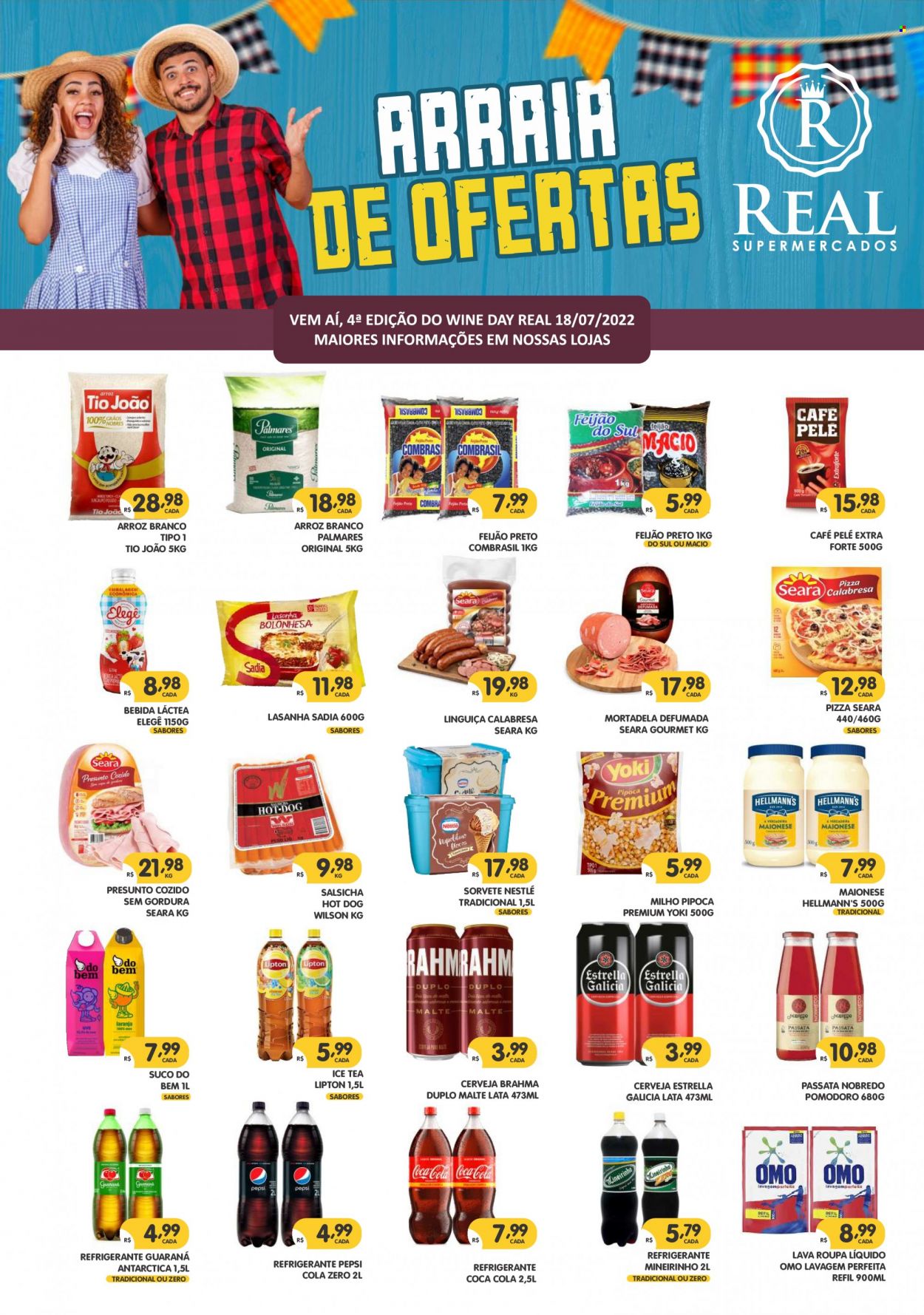 Encarte Supermercados Real  - 16.06.2022 - 30.06.2022. Página 1.