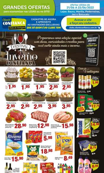 Folheto Confiança Supermercados - 21/06/2022 - 23/06/2022.