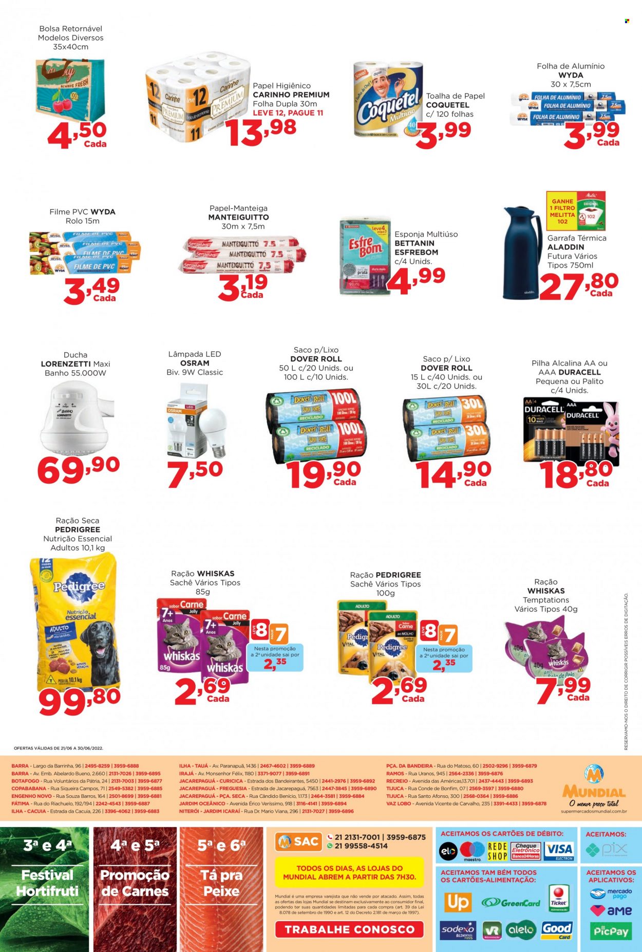 Encarte Supermercados Mundial  - 21.06.2022 - 30.06.2022. Página 12.