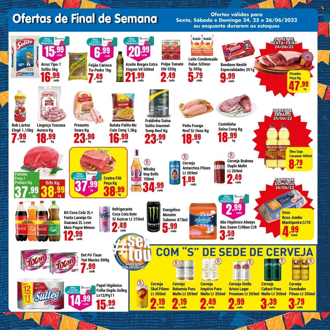 Encarte Supermercado Negreiros  - 22.06.2022 - 28.06.2022. Página 4.