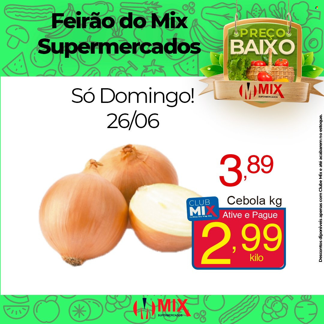Encarte Mix Supermercados  - 26.06.2022 - 26.06.2022. Página 1.