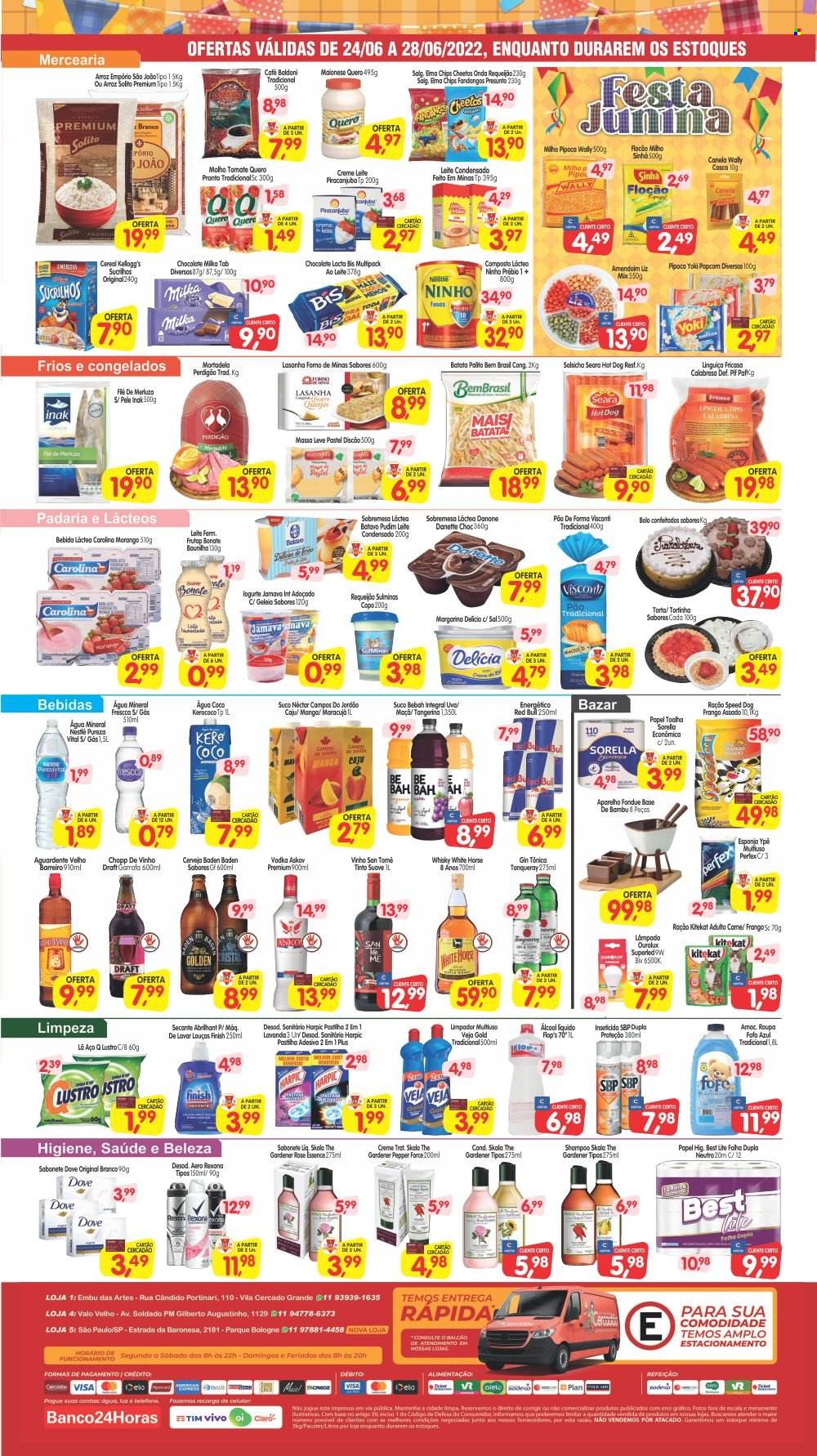 Encarte Cercadão Supermercados  - 24.06.2022 - 28.06.2022. Página 2.