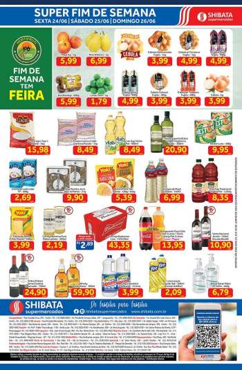 Folheto Shibata Supermercados - 24/06/2022 - 26/06/2022.