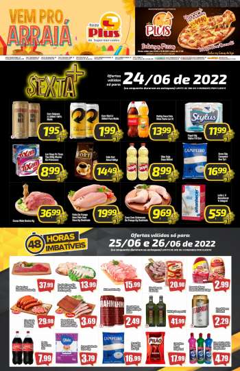 Folheto Rede Plus Supermercados - 24/06/2022 - 27/06/2022.