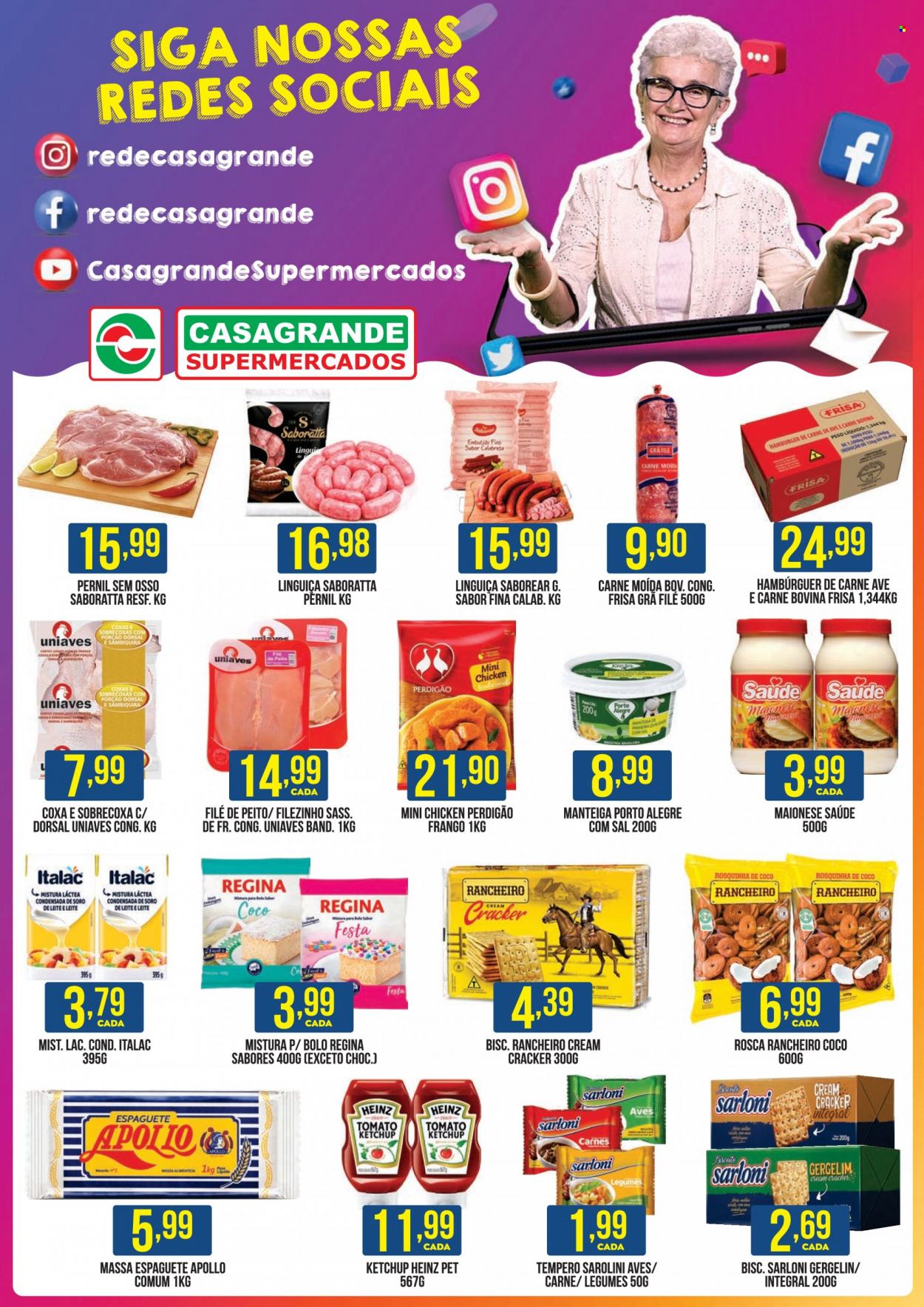 Encarte Casagrande Supermercados  - 23.01.2023 - 05.02.2023. Página 1.