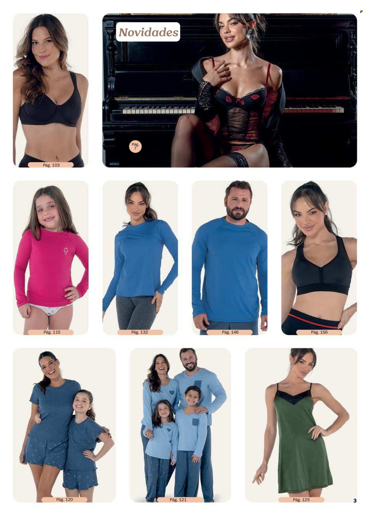 thumbnail - Folheto DeMillus - Produtos em promoção - bermuda, blusa, corselete. Página 3.