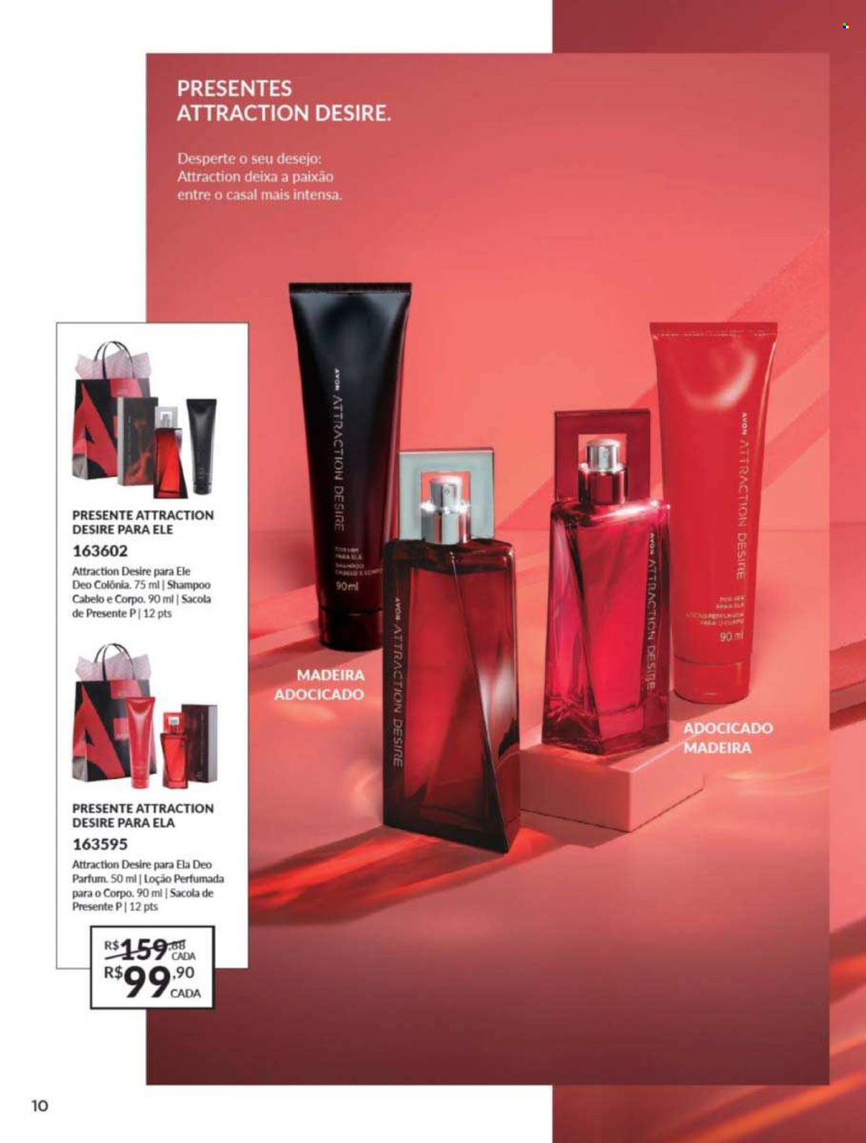 thumbnail - Folheto Avon - Produtos em promoção - shampoo, Avon, loção, desodorante, água de colonia. Página 10.