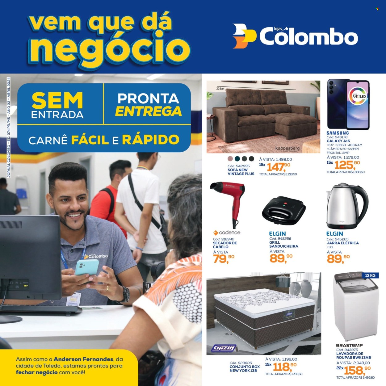 thumbnail - Folheto Lojas Colombo - 01/04/2024 - 30/04/2024.