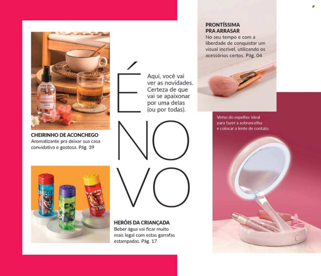 thumbnail - Folheto Avon - Produtos em promoção - Avon, espelho, desodorizador. Página 3.