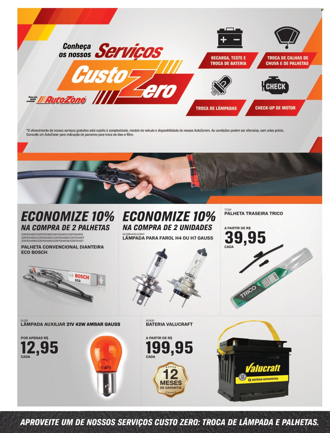 thumbnail - Folheto AutoZone - 08/04/2024 - 05/05/2024 - Produtos em promoção - lâmpada, Bosch, filtro de linha, pneu. Página 3.