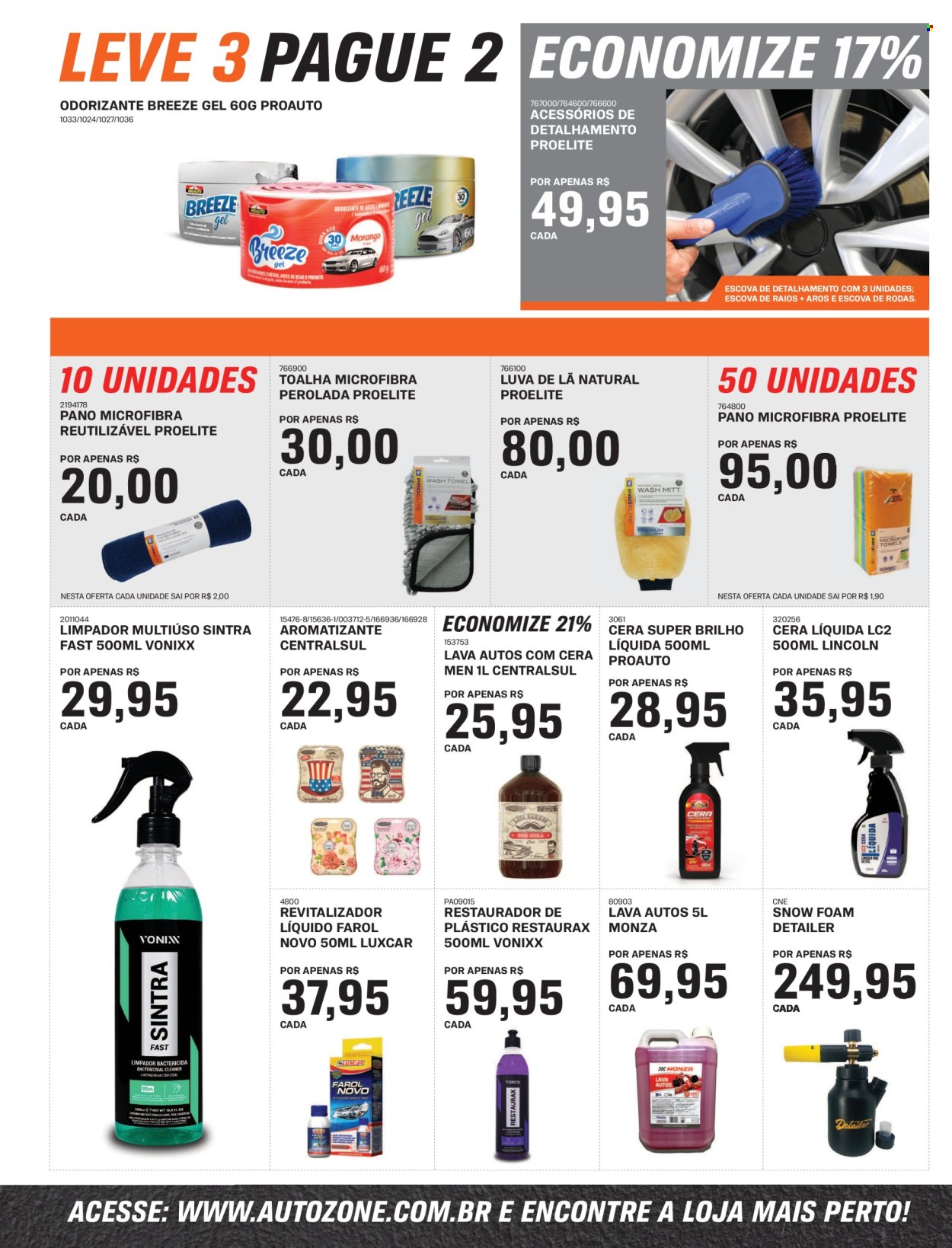 thumbnail - Folheto AutoZone - 08/04/2024 - 05/05/2024 - Produtos em promoção - limpador, luvas. Página 5.