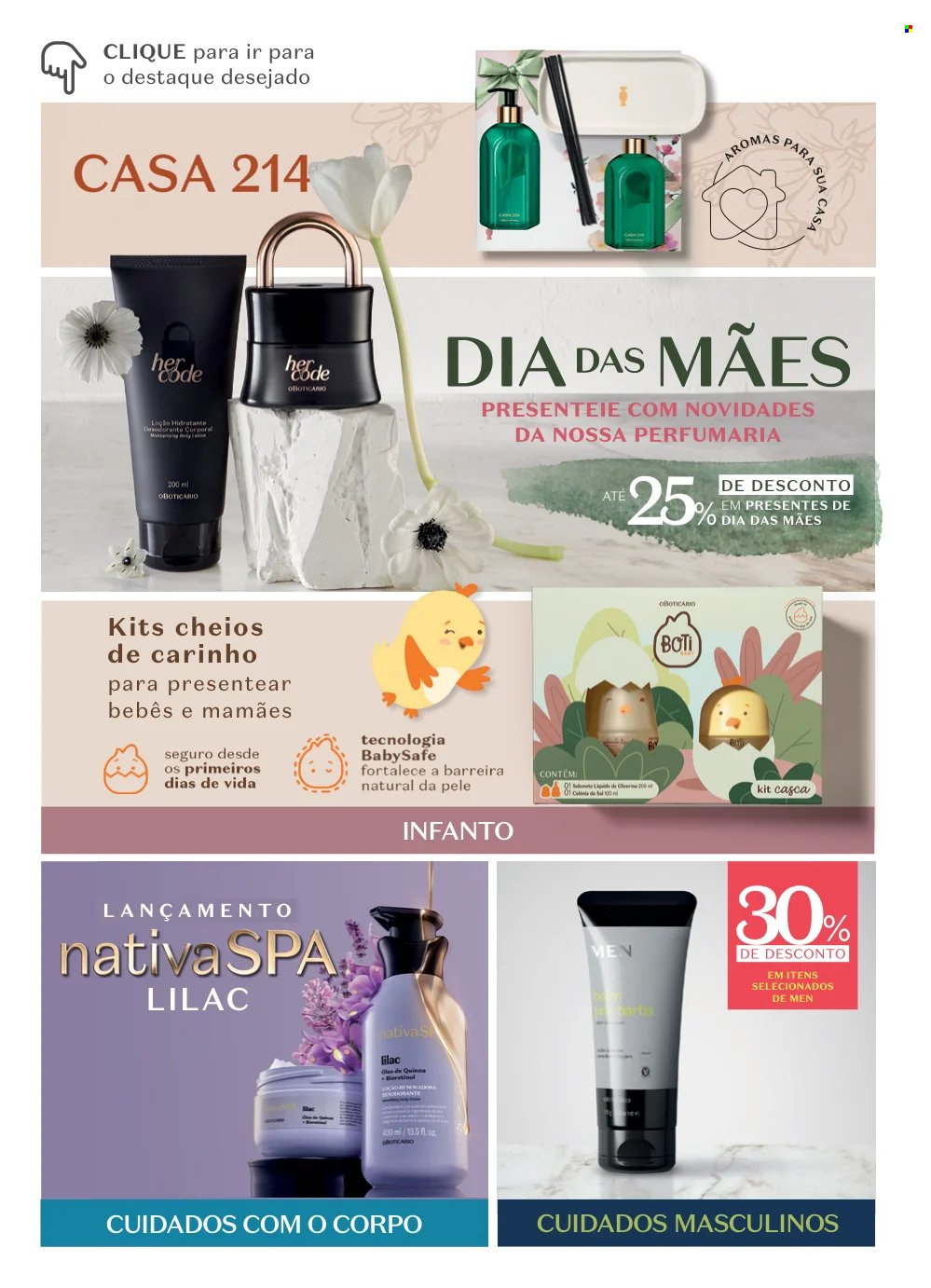 thumbnail - Folheto O Boticário - 15/04/2024 - 12/05/2024 - Produtos em promoção - sabonete, loção, loção hidratante, desodorante, antitranspirante. Página 8.