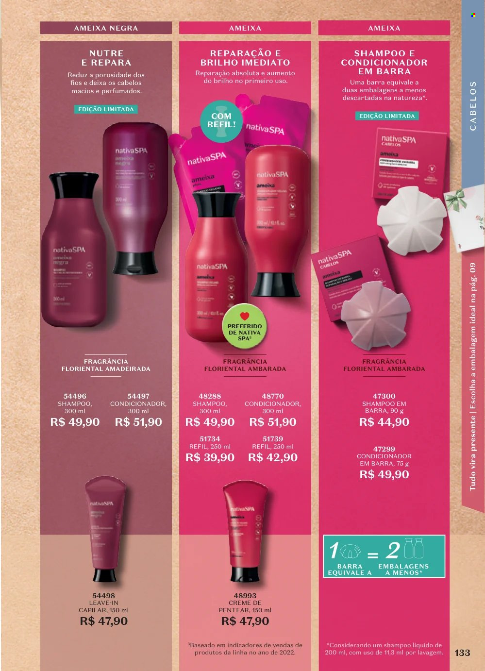 thumbnail - Folheto O Boticário - 15/04/2024 - 12/05/2024 - Produtos em promoção - shampoo, shampoo e condicionador, creme, creme de pentear. Página 148.