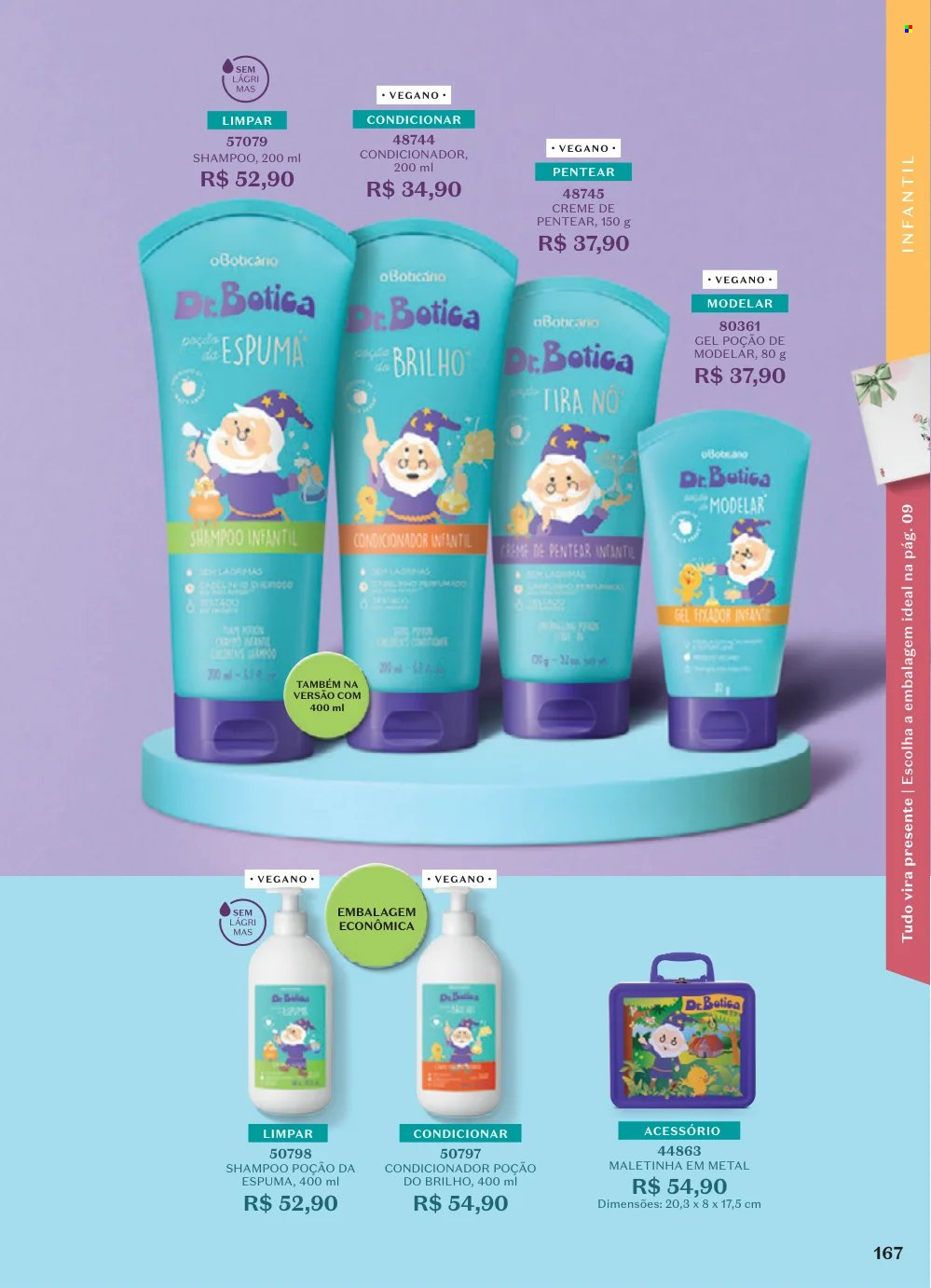 thumbnail - Folheto O Boticário - 15/04/2024 - 12/05/2024 - Produtos em promoção - shampoo, creme, creme de pentear, condicionador. Página 182.