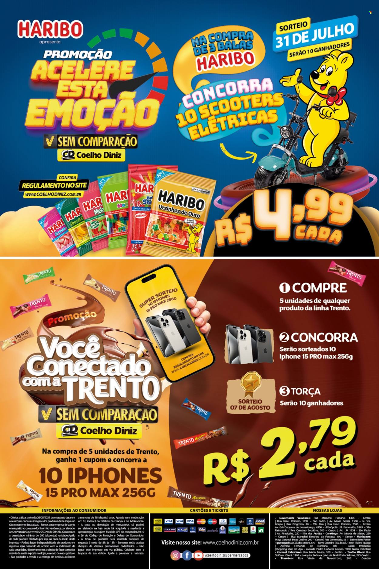 thumbnail - Folheto Coelho Diniz - 18/04/2024 - 26/05/2024 - Produtos em promoção - morango, Haribo. Página 8.