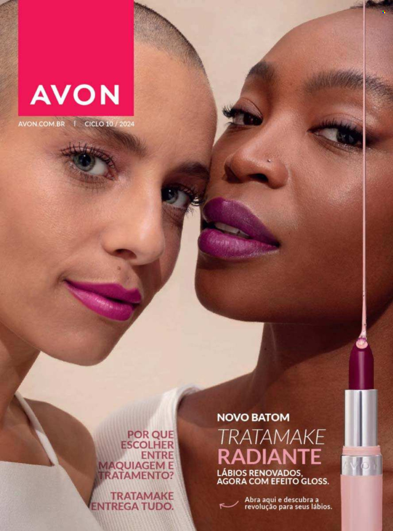thumbnail - Folheto Avon - Produtos em promoção - Avon, batom, maquiagem. Página 1.