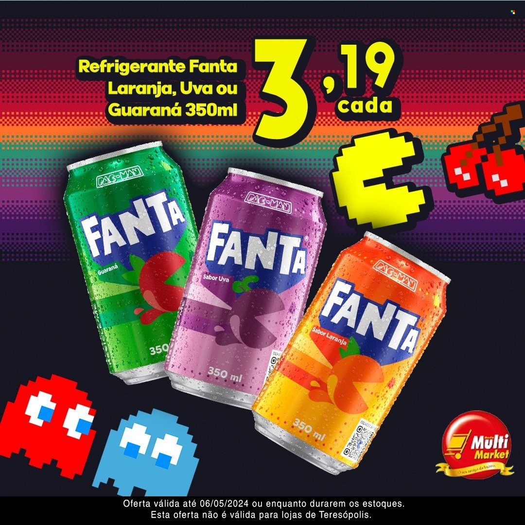 thumbnail - Folheto Rede Multi Market - 22/04/2024 - 06/05/2024 - Produtos em promoção - Fanta Guaraná, Fanta, refrigerante. Página 5.