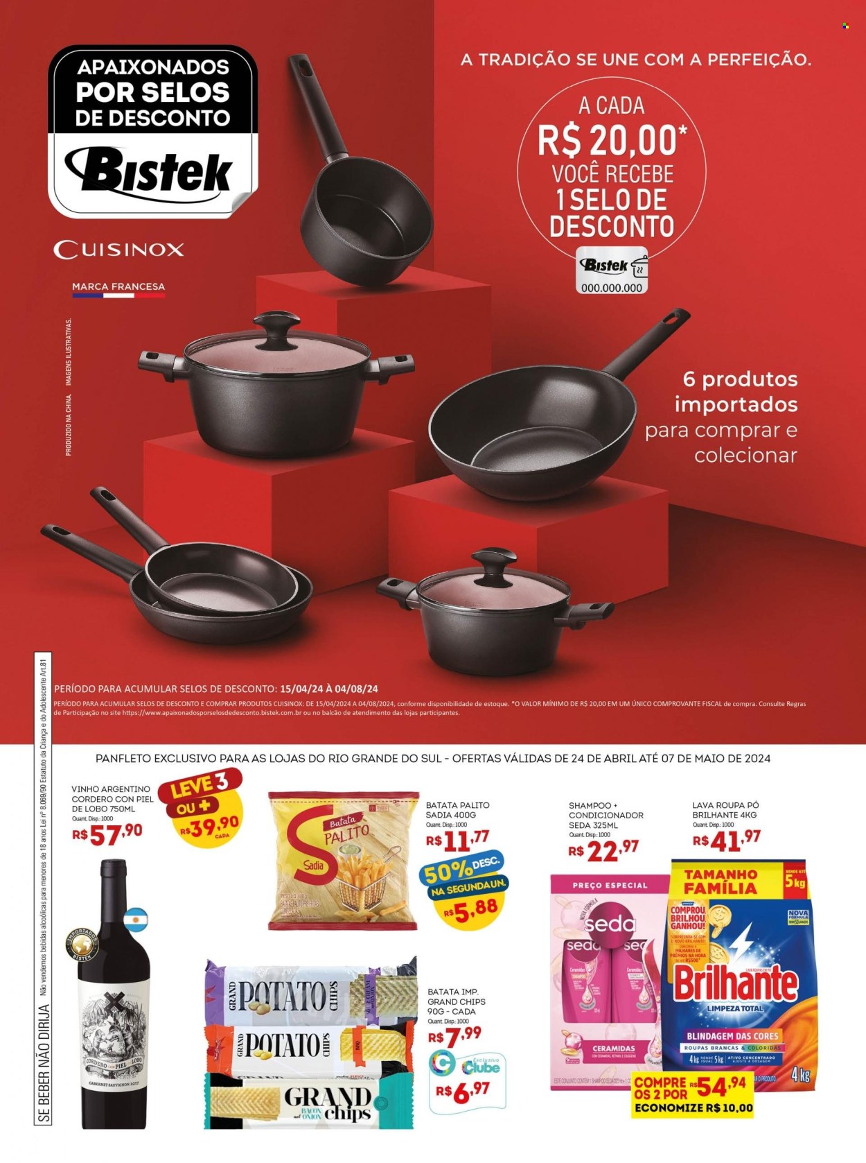 thumbnail - Folheto Bistek Supermercados - 24/04/2024 - 07/05/2024.