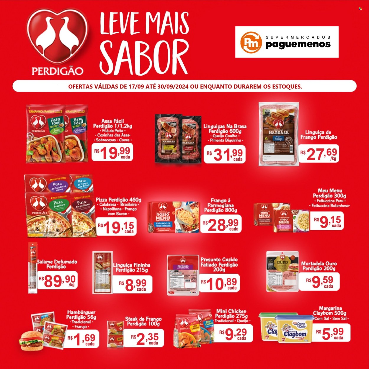 Folheto Supermercados Pague Menos - 17/09/2024 - 30/09/2024. Página 1