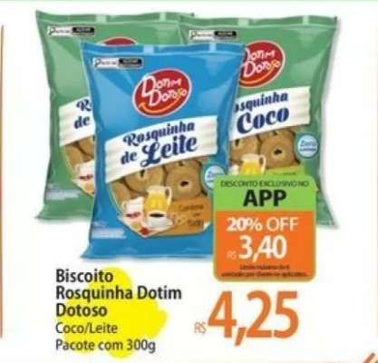 Biscoito Rosquinha Dotim Dotoso