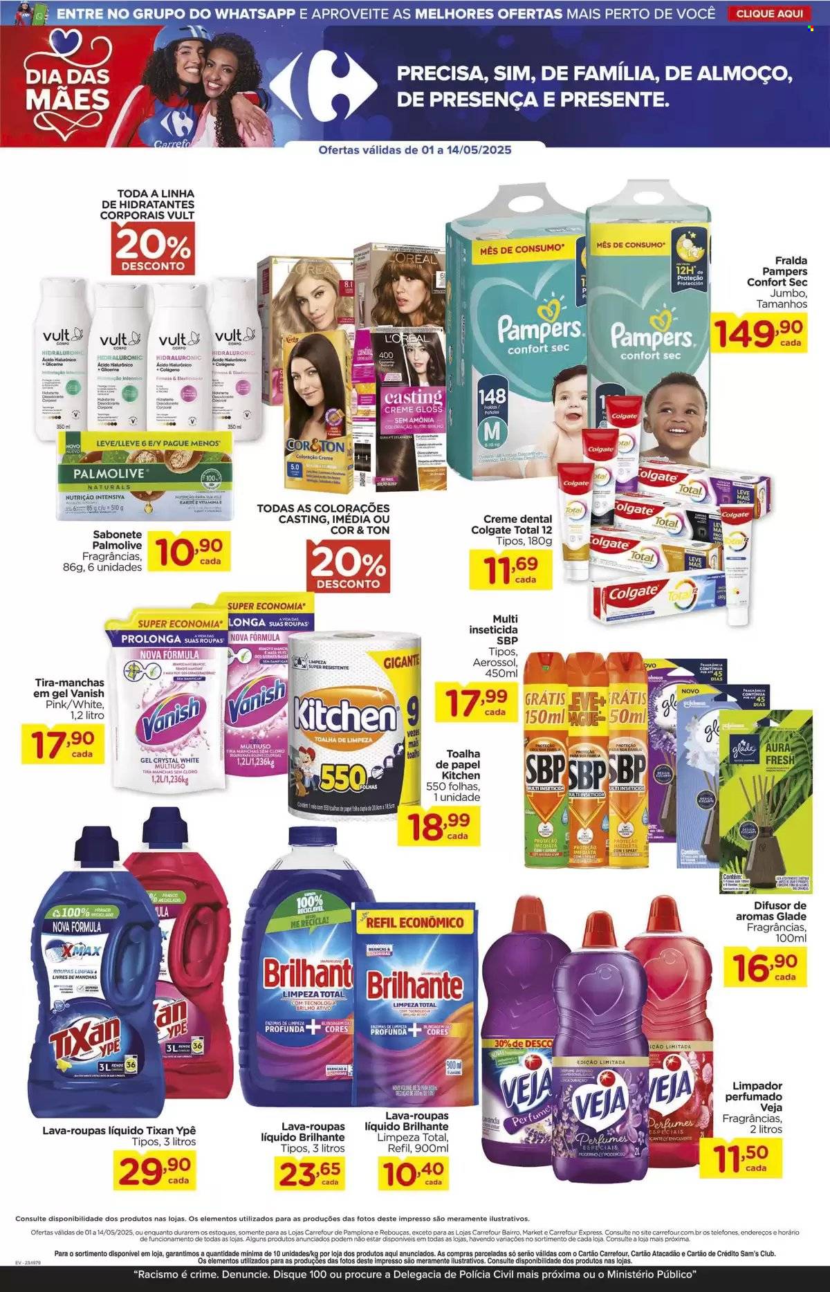 Folheto Carrefour Hiper - 01/05/2025 - 14/05/2025. Página 1