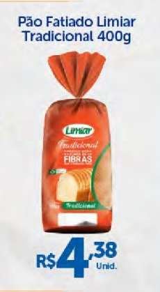 Pão Fatiado Limiar Tradicional 400g