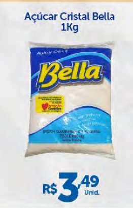 Açúcar Cristal Bella 1Kg