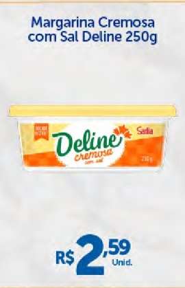 Margarina Cremosa com Sal Deline 250g